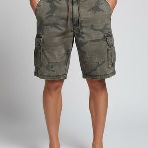 Champs Men's Green Camouflage Cargo Shorts